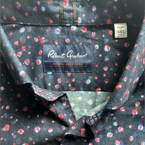 Men’s Robert Graham Long Sleeve Button Down Shirt - 3XL